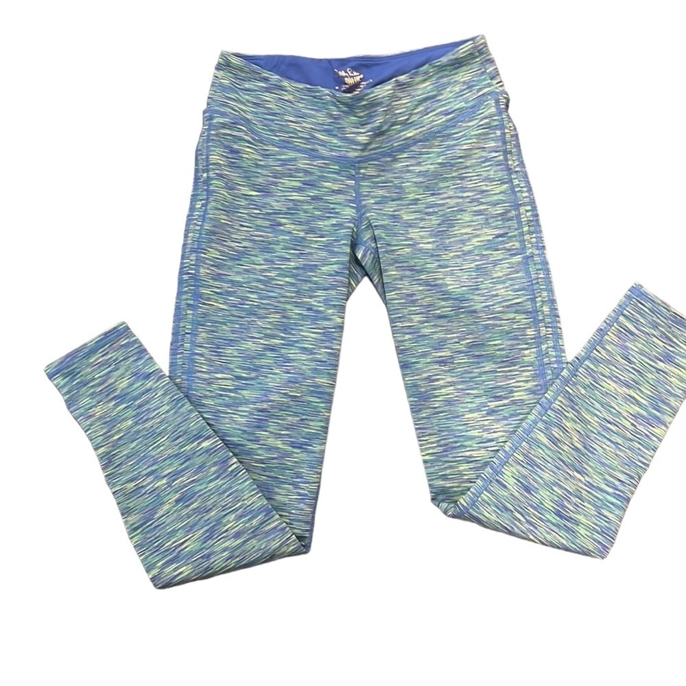 Lilly Pulitzer Luxletic Weekender Leggings Space Dye Blue.  Size small